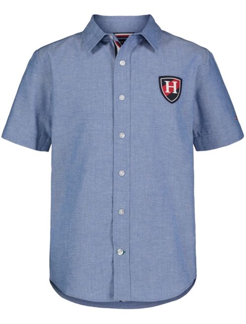 TOMMY HILFIGER Little Boys Short Sleeve Global Stripe Shirt