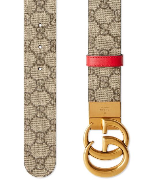 Gucci Double G reversible leather belt