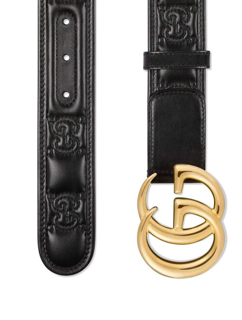 Gucci GG Marmont Matelasse leather belt