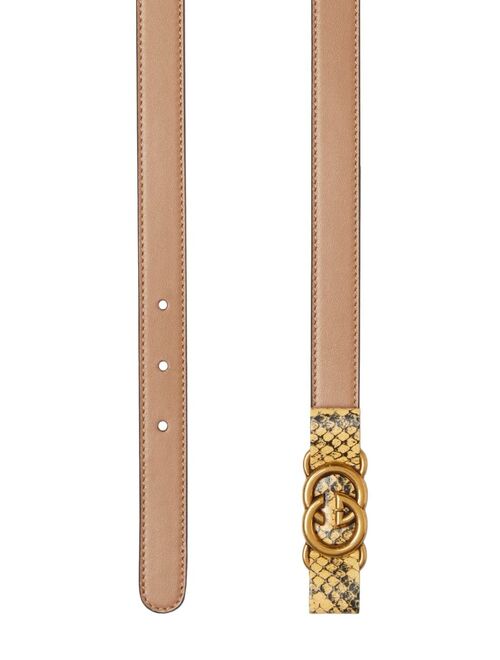 Gucci Interlocking G-buckle leather belt
