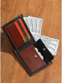 Men Letter Graphic Small Wallet Pocket Wallet Small Purse Coin Pocket Bifold Women Wallet