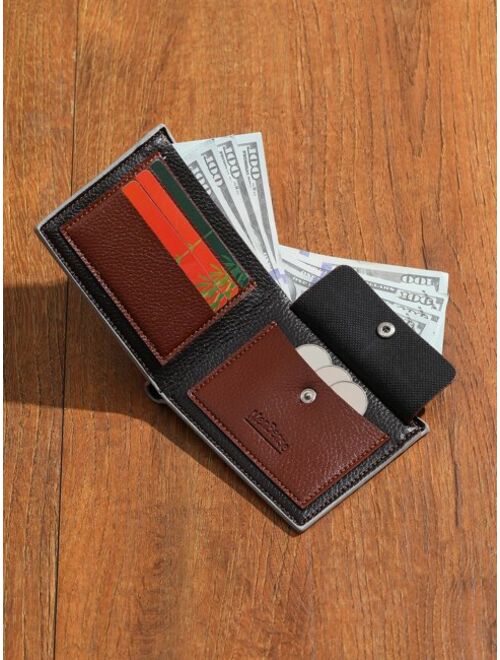 Shein Men Letter Graphic Small Wallet Pocket Wallet Small Purse Coin Pocket Bifold Women Wallet