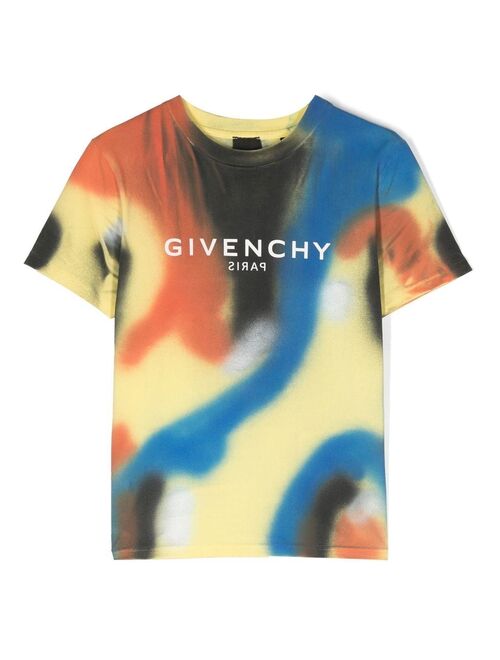 Givenchy Kids graffiti-effect logo-print T-shirt