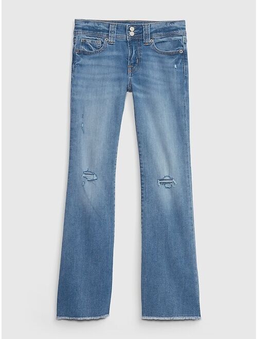 Gap Kids Low Rise Flare Jeans with Washwell