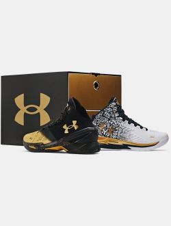 Unisex Curry 1   Curry 2 Retro 'Back-to-Back MVP' Pack Basketball Shoes