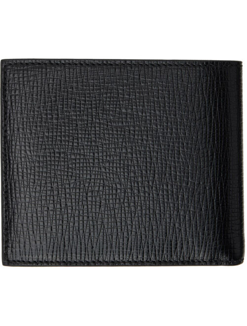 FERRAGAMO Black Logo Plaque Wallet