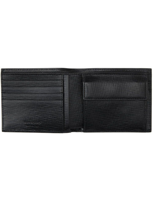FERRAGAMO Black Logo Plaque Wallet