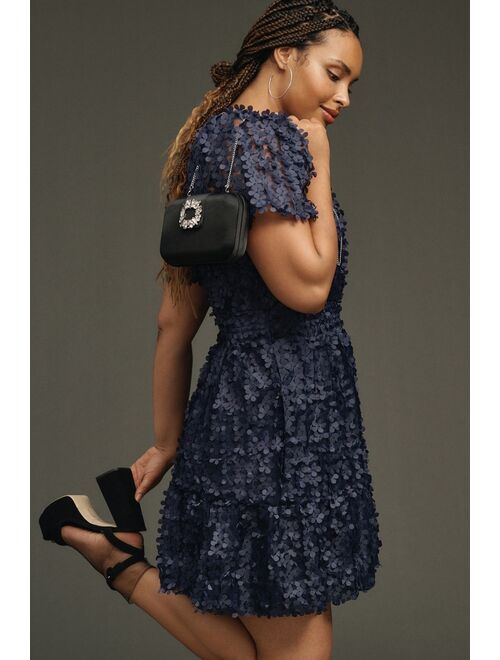 The Somerset Collection by Anthropologie The Somerset Mini Dress: Floral Applique Edition