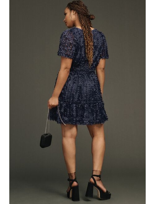 The Somerset Collection by Anthropologie The Somerset Mini Dress: Floral Applique Edition