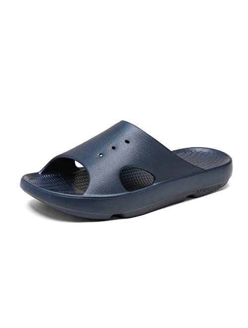 Bruno Marc Men's Recovery Slide Sandals Arch Support Indoor Comfort Slippers
