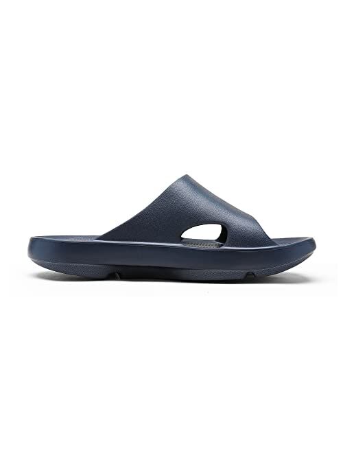 Bruno Marc Men's Recovery Slide Sandals Arch Support Indoor Comfort Slippers