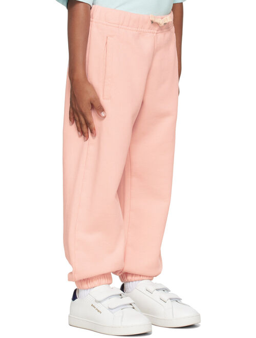 PALM ANGELS Kids Pink Relaxed Sweatpants