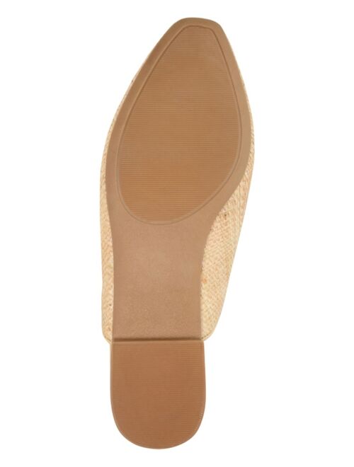 JOURNEE COLLECTION Women's Akza Wide Width Slip On Square Toe Mules Flats