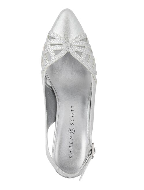KAREN SCOTT Gillis Embellished Slingback Pumps, Created for Macy's