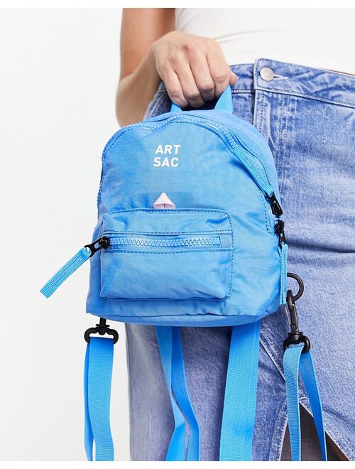 ARTSAC jakson single pocket mini backpack in blue