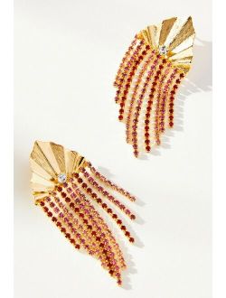 Lionette D'Azure Deco Fringe Earrings