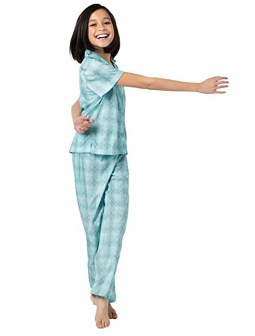 PajamaGram Pajamas for Kids - Short Sleeve Button Down Pajamas for Boys & Girls
