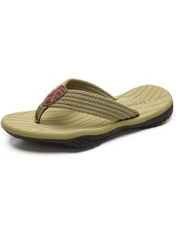 Junshide Men's Flip Flops Comfortable Thong Sandals Indoor and Outdoor Beach Shoes