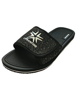 URBANFIND Men's Arch Support Sandals Fashion Adjustable Thong Flip Flops Lightweight EVA Slides Slippers