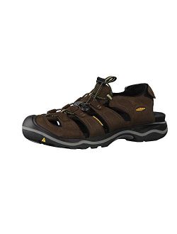 KEEN Men's Rialto Closed Toe Leather Removable Footbed Fashion Sneaker