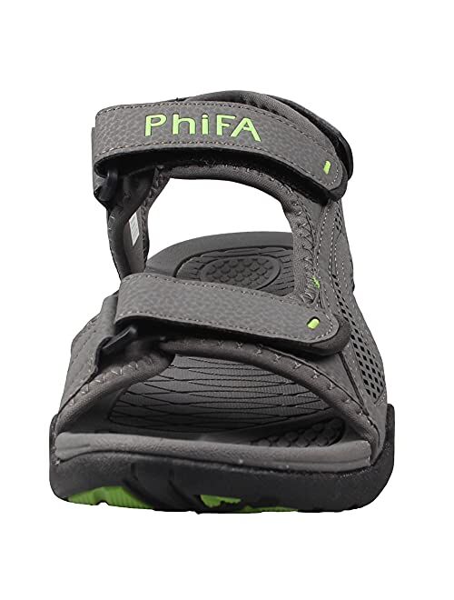 PhiFA Men's Synthetic Leather Sandals Opened Toe