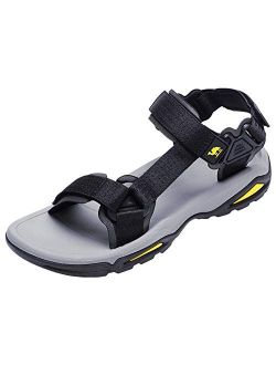 CAMEL CROWN Mens Hiking Sandals Waterproof with Arch Support Open Toe Outdoor Strap Lightweight Athletic Trail Sport Sandals