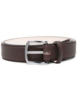 Black & Brown polished-buckle detail belt