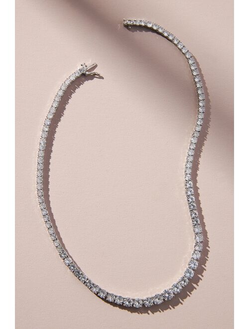 By Anthropologie Pave Tennis Necklace