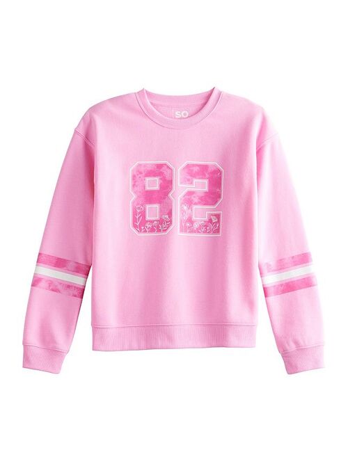 Girls 6-20 SO Favorite Fleece Pullover Sweatshirt in Regular & Plus Size