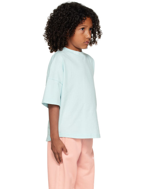 PALM ANGELS Kids Blue Oversize T-Shirt
