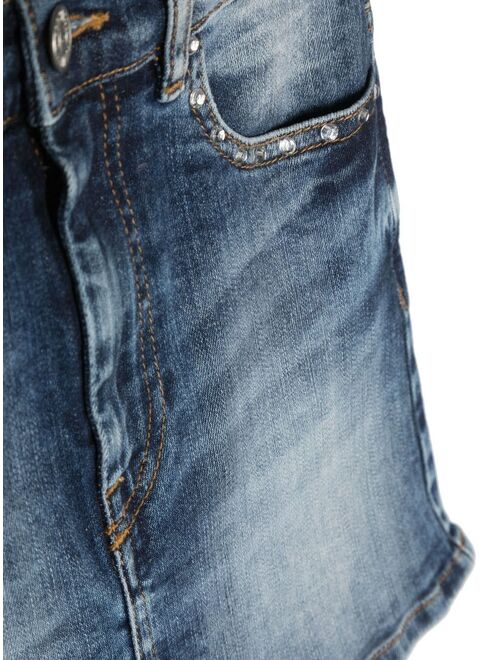 Diesel Kids Gianna A-line denim skirt