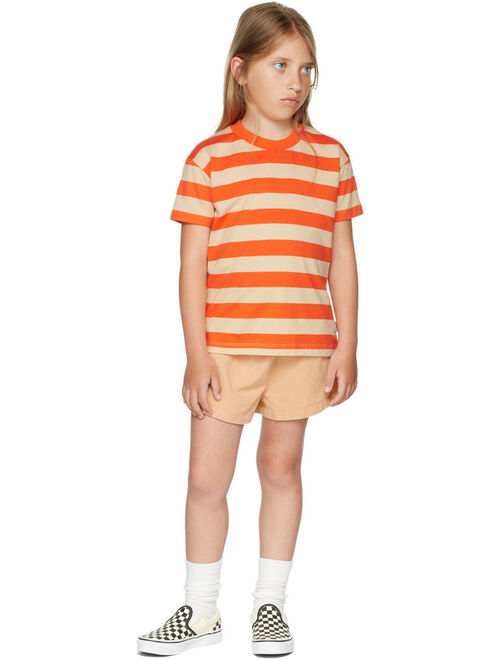 TINYCOTTONS Kids Orange Solid Shorts