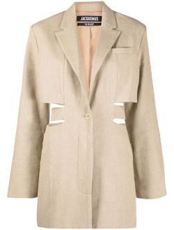 Bari cut-out blazer dress