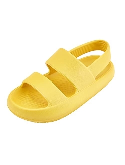 AUSLAND Cloud Sandals for Women and Men, Two Band Sandal Open-toe Thick Sole 90121