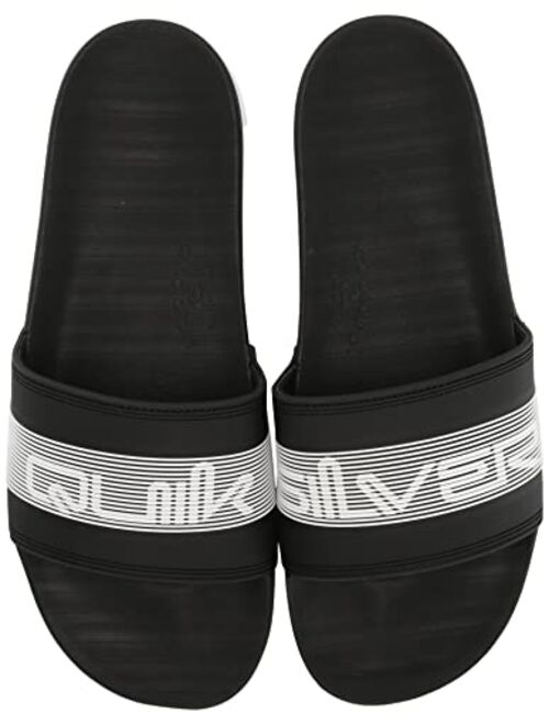 Quiksilver Men's Rivi Wordmark Slide Sandal