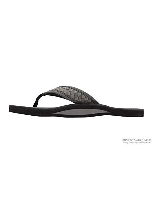 Rainbow Sandals Mens The Bentley Luxury Leather - Single Layer Arch Hand Woven Strap