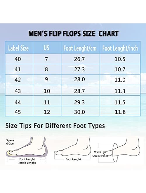 VVQI Men's Sport Flip Flops Comfort Casual Thong Sandals Outdoors