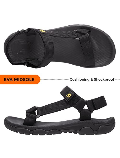 CAMELSPORTS Men's Hiking Sandals Open Toe Outdoor Beach Sandal Waterproof Sport Sandals Water Shoes for Athletic Walking