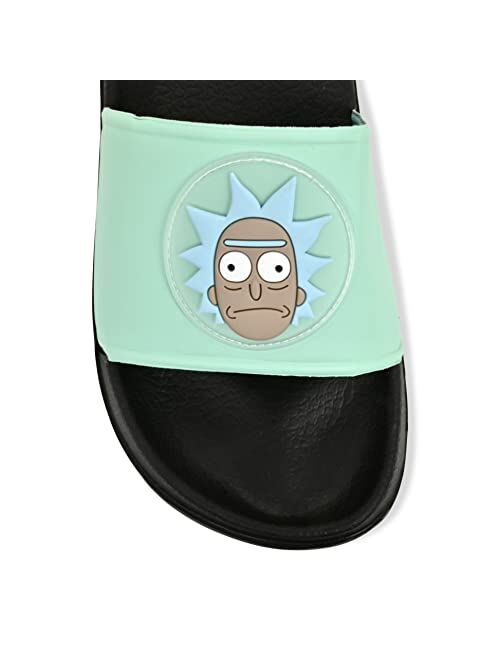 RICK AND MORTY Mens Slides - Officially licensed Slides - Rick Sanchez and Morty Smith