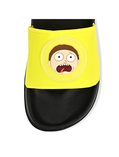 RICK AND MORTY Mens Slides - Officially licensed Slides - Rick Sanchez and Morty Smith