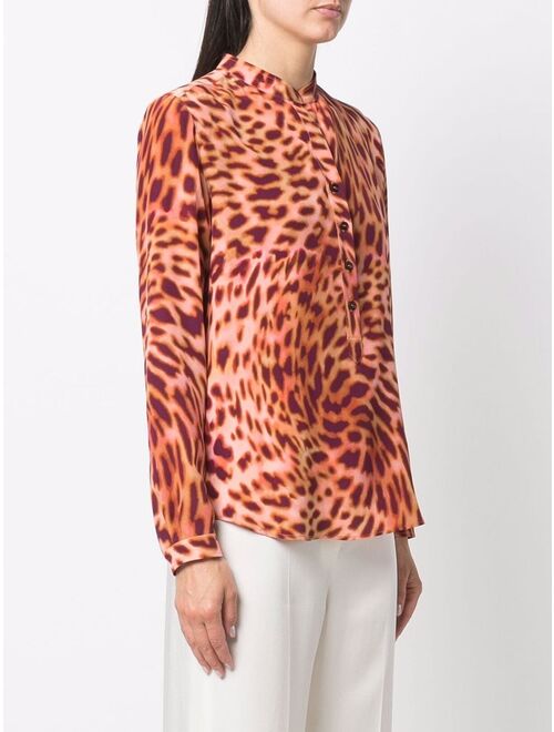 Stella McCartney cheetah-print silk shirt