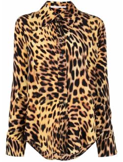all-over leopard-print shirt