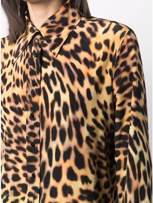 Stella McCartney all-over leopard-print shirt