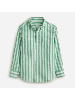 Boys' yarn-dyed button-down poplin shirt