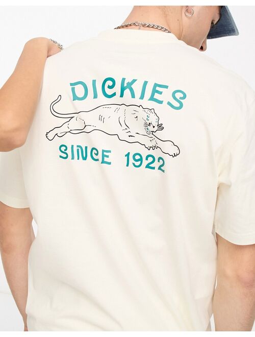 Dickies Unisex cave junction panther back print t-shirt in off white Exclusive to ASOS