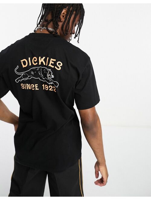 Dickies Unisex cave junction panther back print t-shirt in black exclusive to ASOS