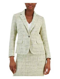Women's Tweed One-Button Blazer