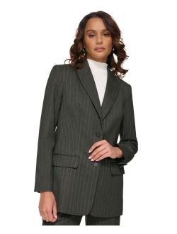 Women's Striped Two-Button Blazer