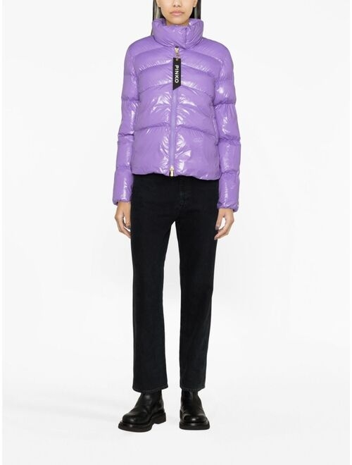 PINKO quilted zipped puffer jacket