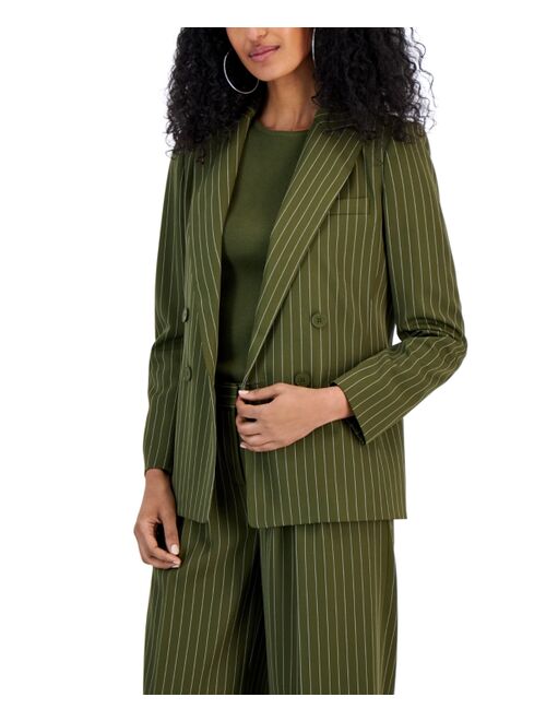 TAHARI ASL Women's Notched-Lapel Double-Breasted Blazer